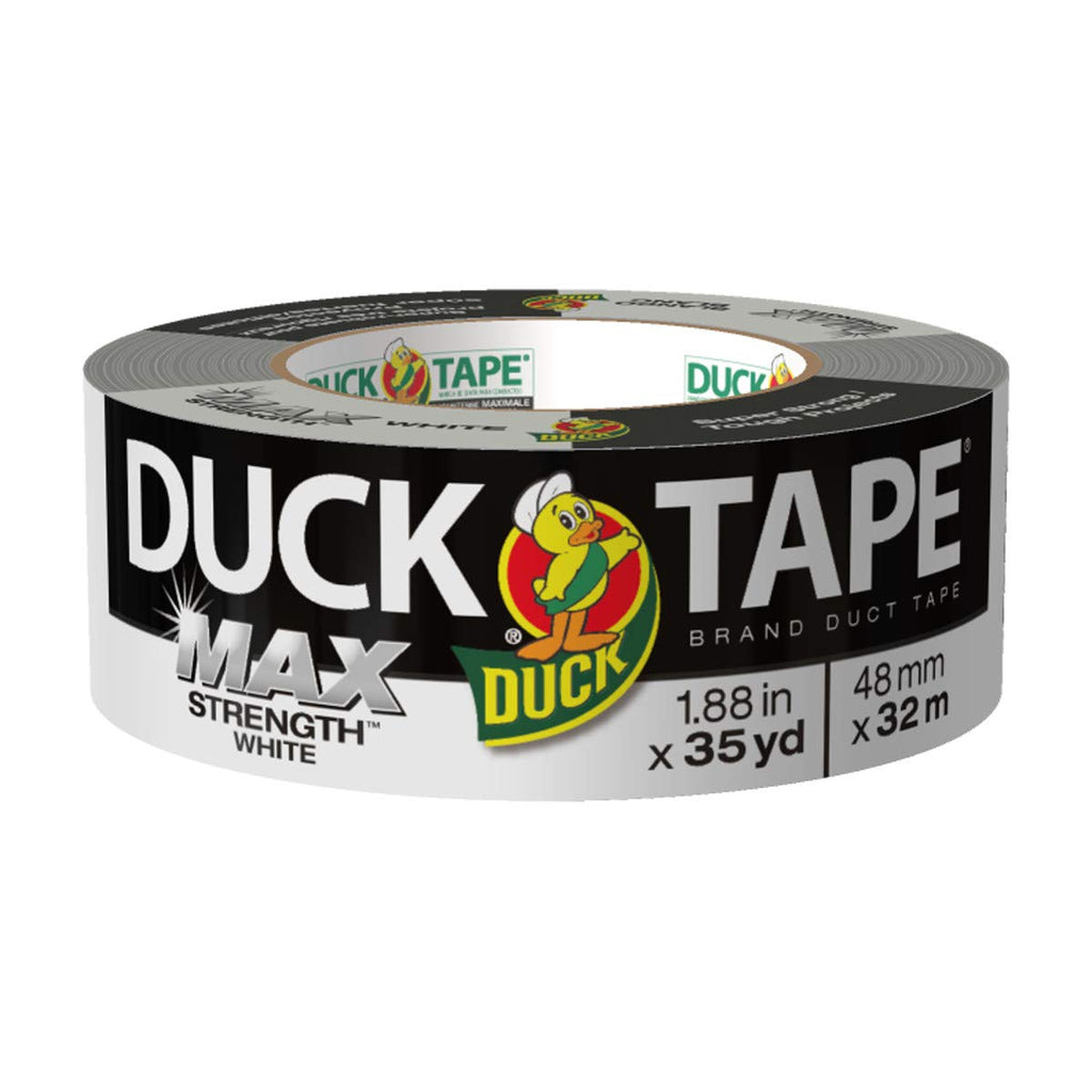 [Australia - AusPower] - Duck Max Strength 240866 Duct Tape, 1-Pack 1.88 Inch x 35 Yard White 