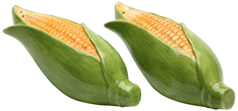 [Australia - AusPower] - Cosmos Gifts Ceramic Corn Salt and Pepper Set, 1-1/2-Inch 