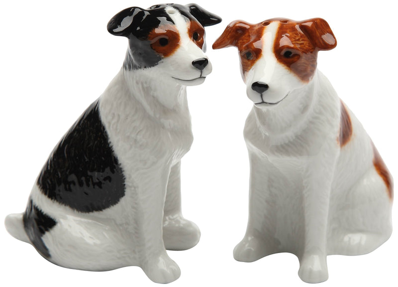 [Australia - AusPower] - Cosmos Gifts Ceramic Jack Russell Salt and Pepper Set, 3-3/8-Inch 