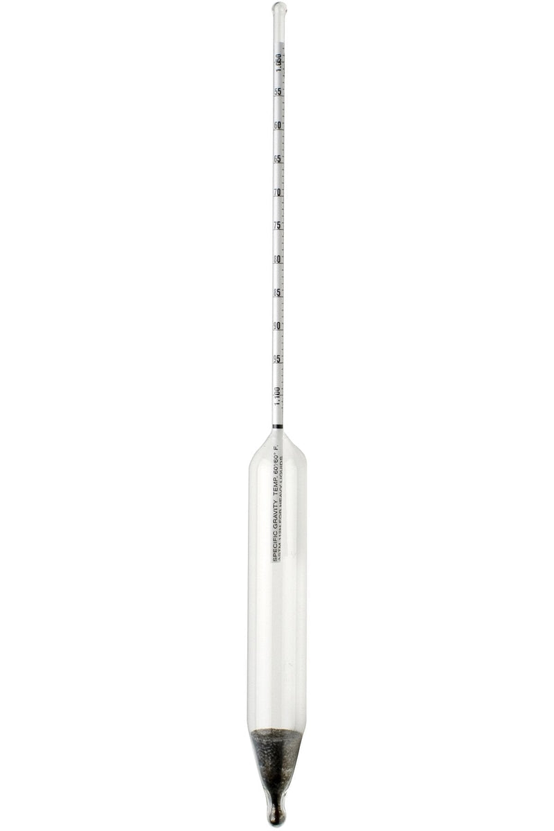 [Australia - AusPower] - SP Bel-Art, H-B DURAC 1.050/1.100 Specific Gravity ASTM 126H Hydrometer for Heavy Liquids (B61891-3500) 