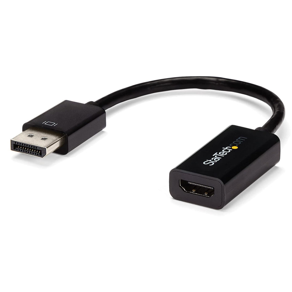 [Australia - AusPower] - StarTech.com DisplayPort to HDMI Adapter - 4K 30Hz Active DisplayPort to HDMI Video Converter - DP to HDMI Monitor/TV/Display Cable Adapter Dongle - Ultra HD DP 1.2 to HDMI 1.4 Adapter (DP2HD4KS) 4K30Hz 4K HDMI Single 
