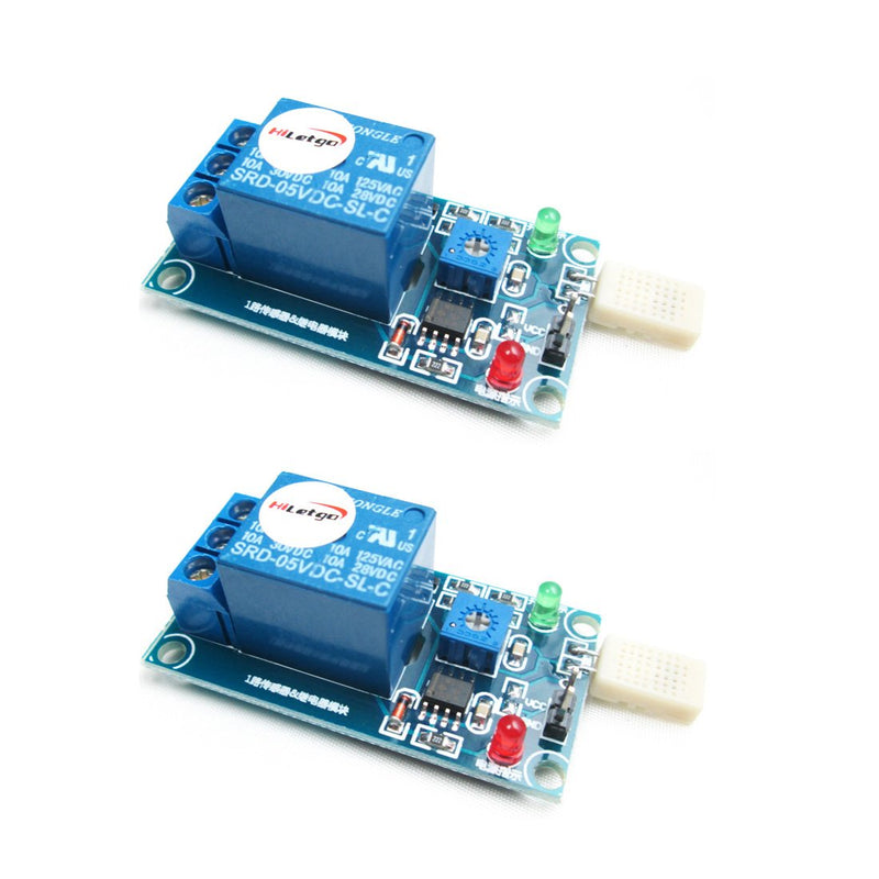 [Australia - AusPower] - HiLetgo 2pcs HR202 Humidity Sensor Relay Switch Humidity Control Switch DC 5V 1 Channel Humidity Sensor Relay Module for Arduino 