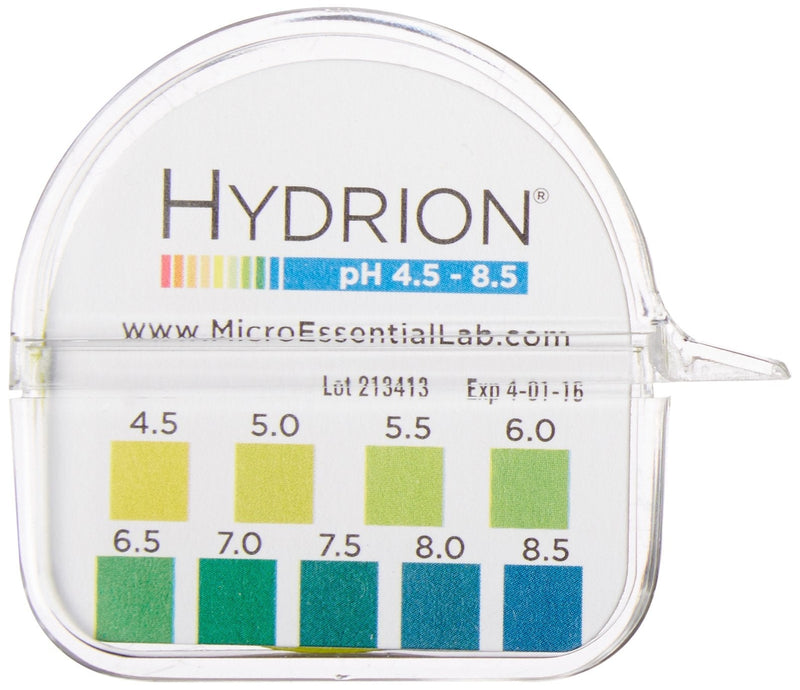 [Australia - AusPower] - Micro Essential Lab 2210 Plastic Hydrion Vivid Short Range pH Test Paper Dispenser, 4.5 - 8.5 pH, Single Roll 