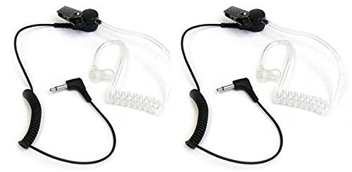 [Australia - AusPower] - Pack of 2 Maximal Power RHF 617-1N 3.5mm Surveillance Plug Receiver/Listen Only Audio Earpiece for 2-Way Radio Transceivers and Radio Speaker Mics 