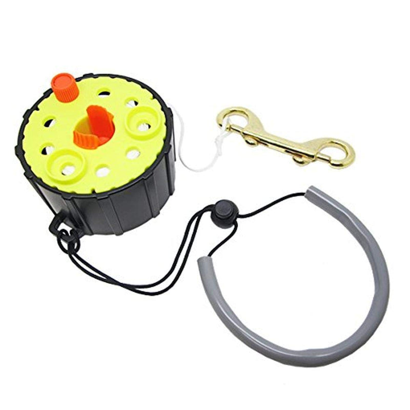 [Australia - AusPower] - Scuba Choice Dive 100' Finger Reel Spool with Spin/Lock Latch, and Lanyard 