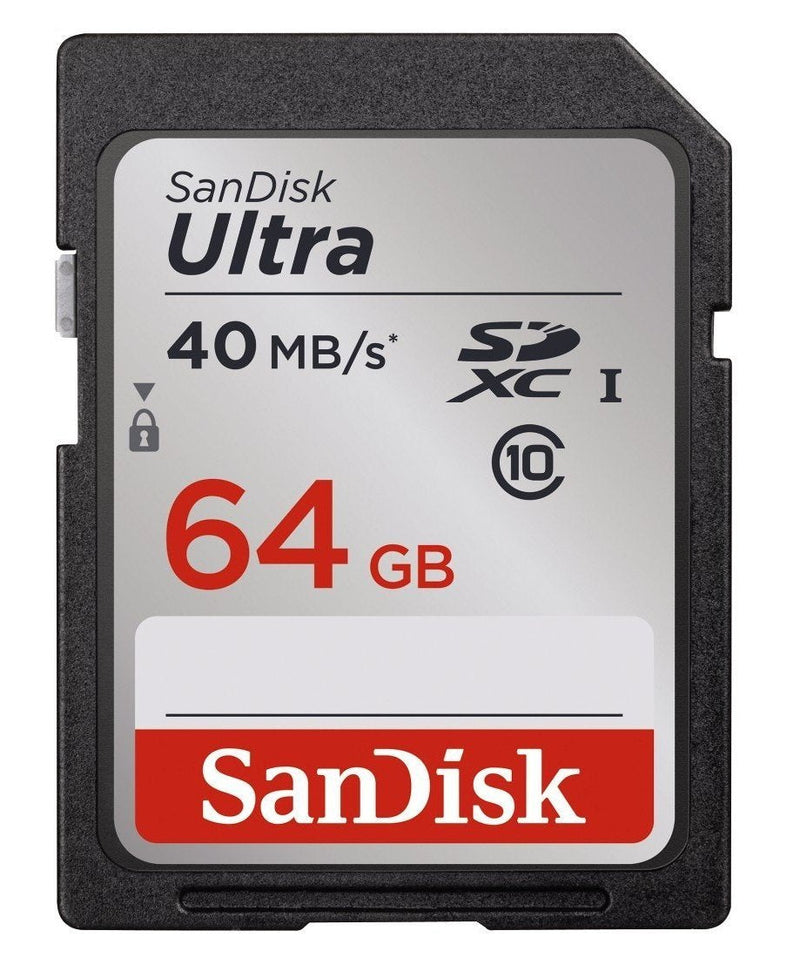 [Australia - AusPower] - SanDisk Ultra 64GB Class 10 SDXC Memory Card Up To 40MB/s-SDSDUN-064G-G46 [Older Version] 