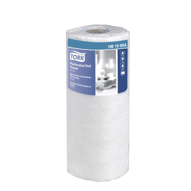 [Australia - AusPower] - Tork HB1990A Perforated 2-Ply Roll Towel, White 