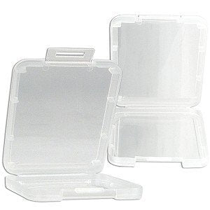 [Australia - AusPower] - eTECH Collection 10 Pack of Clear Plastic CF/Compact Flash Memory Card Case Holder for SanDisk/Kingston/Transcend/Samsung Memory Card (Plastic Case Only, Memory Card Not Included) -- Shipping From USA 