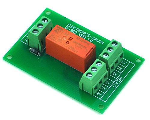 [Australia - AusPower] - ELECTRONICS-SALON Passive Bistable/Latching DPDT 8 Amp Power Relay Module, 12V Version, RT424F12 