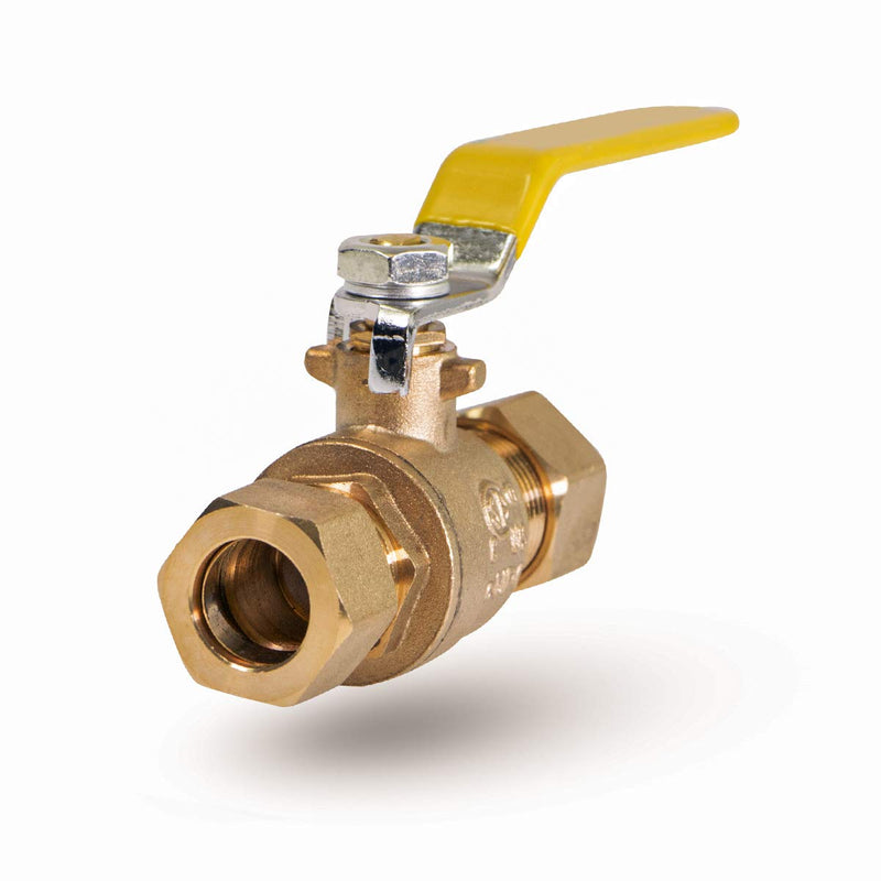 [Australia - AusPower] - Midline Valve 822M234 Full Port Ball Valve 1/2 in. Compression Connections Forged Brass Single Pack 1/2 in. 