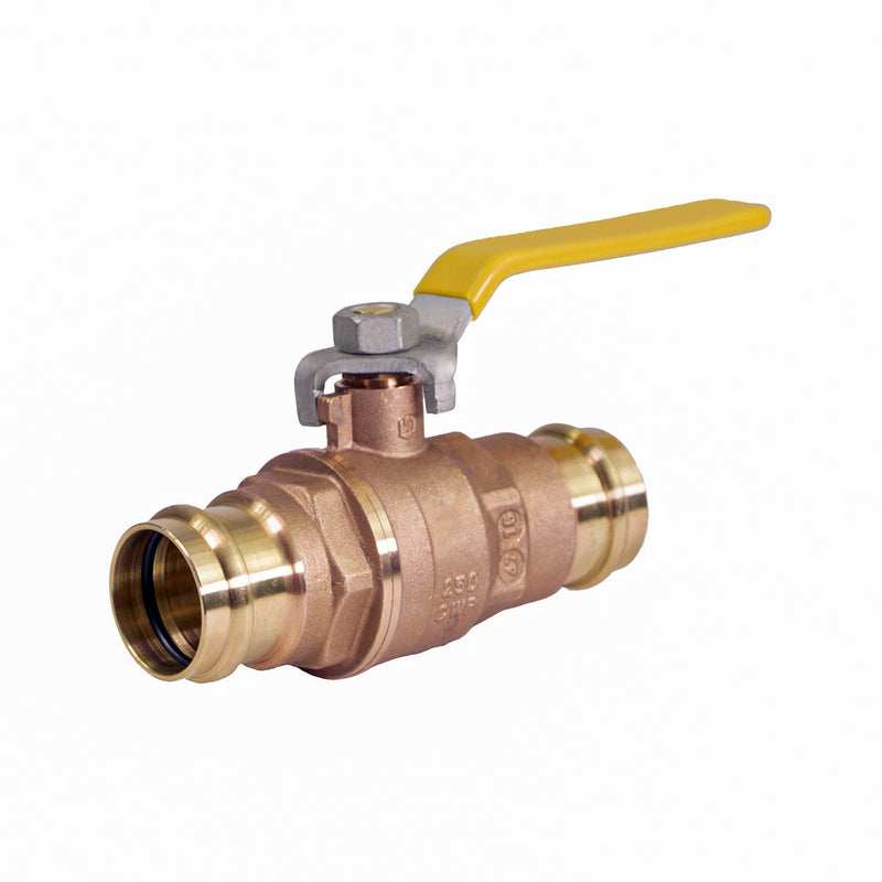 [Australia - AusPower] - Midline Valve 532VLV034 Double-O-Ring Press Ball Valve, with 3/4 in. Connections, Brass 3/4 in. Single Pack 