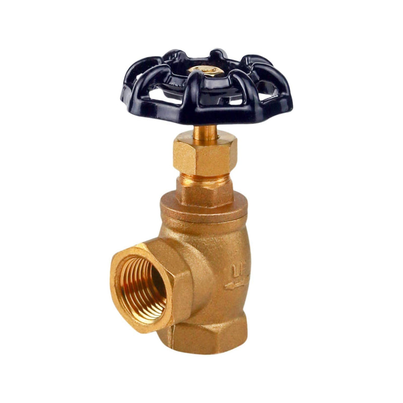 [Australia - AusPower] - Midline Valve 96344 Globe Style Angle Stop Valve, Lead Free 1/2 in. FIP Connections, Brass Single Pack 1/2 in. 