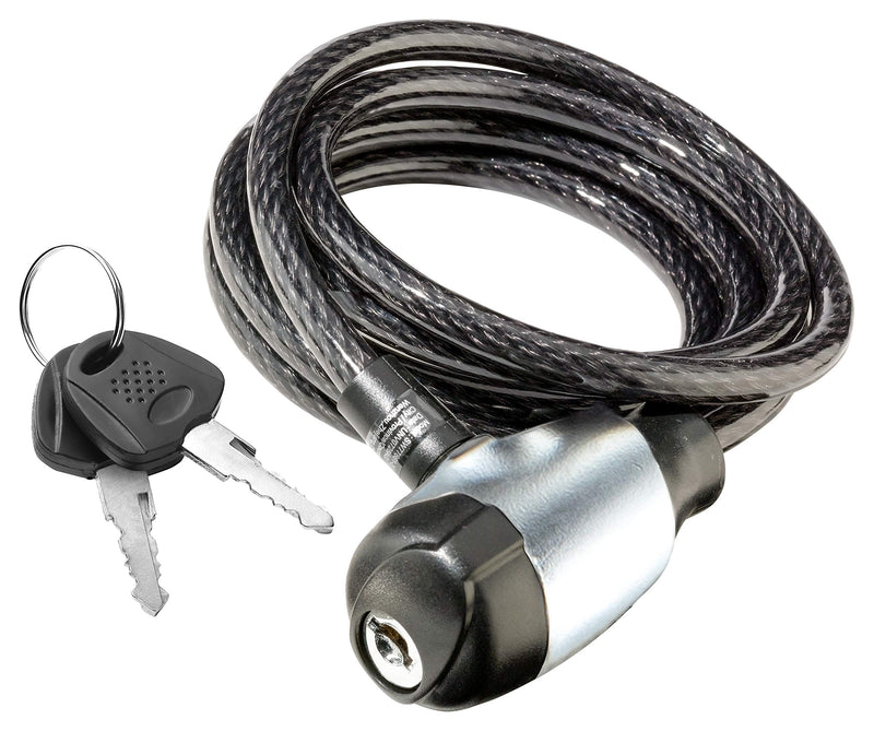 [Australia - AusPower] - Schwinn Anti Theft Bike Lock, Security Level 1, Key Lock, 6 Foot Security Level 1/Key Lock 6 Foot/8mm Cable 
