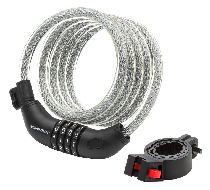 [Australia - AusPower] - Schwinn Anti Theft Bike Lock, Security Level 3, Combination Lock, 6 Foot/12mm Cable, Security Level 3/Combination Lock 