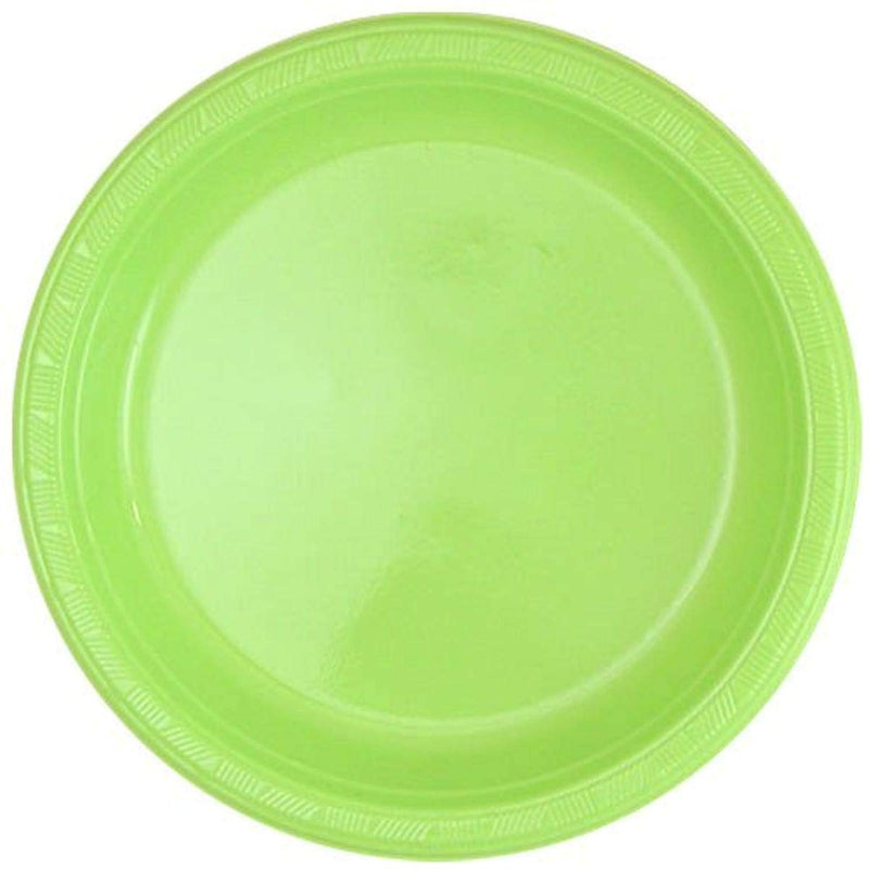 [Australia - AusPower] - Party Dimensions 10 Count Plastic Plate, 9-Inch, Lime Green 