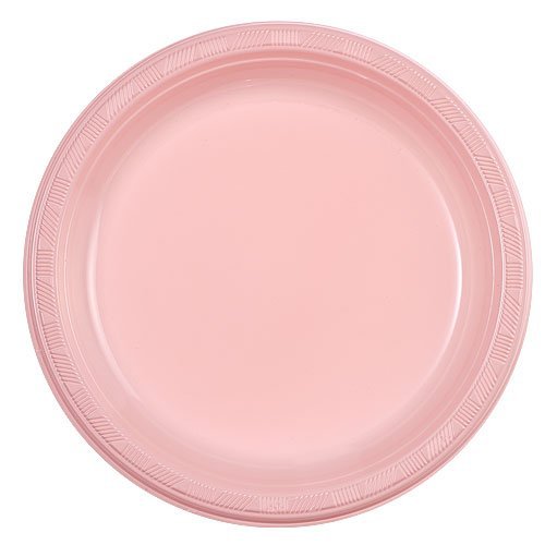 [Australia - AusPower] - Party Dimensions 10 Count Plastic Plate, 9-Inch, Pink 