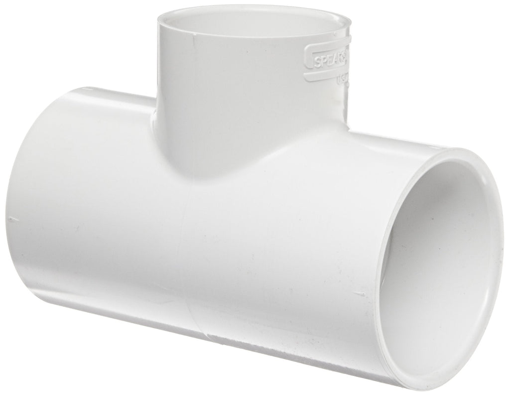 [Australia - AusPower] - Spears 401 Series PVC Pipe Fitting, Tee, Schedule 40, White, 3/4" x 1/2" Socket (Pack of 10) 3/4" x 3/4" x 1/2" 