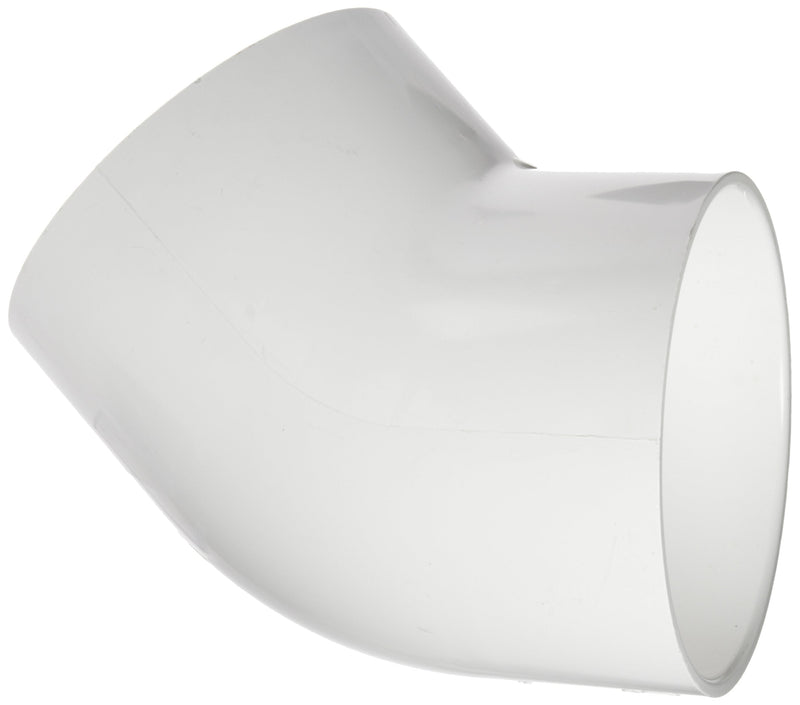 [Australia - AusPower] - Spears 417 Series PVC Pipe Fitting, 45 Degree Elbow, Schedule 40, 1" Socket (Pack of 10) 1 Inch 