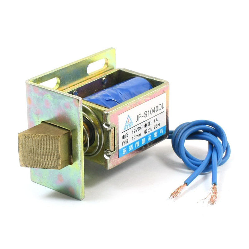 [Australia - AusPower] - uxcell DC 12V 1A 10mm Stroke 25N Force Open Frame Electric Door Lock Solenoid 