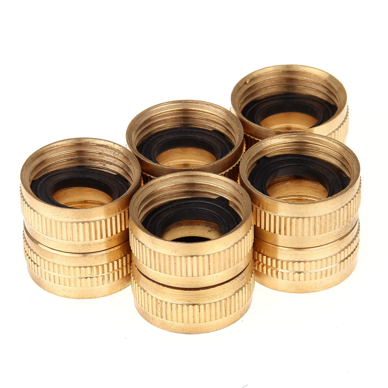 [Australia - AusPower] - LTWFITTING 3/4" FHT x 3/4" FIP Brass Swivel Hose Adapter,Brass Garden Hose Fitting(Pack of 5) 
