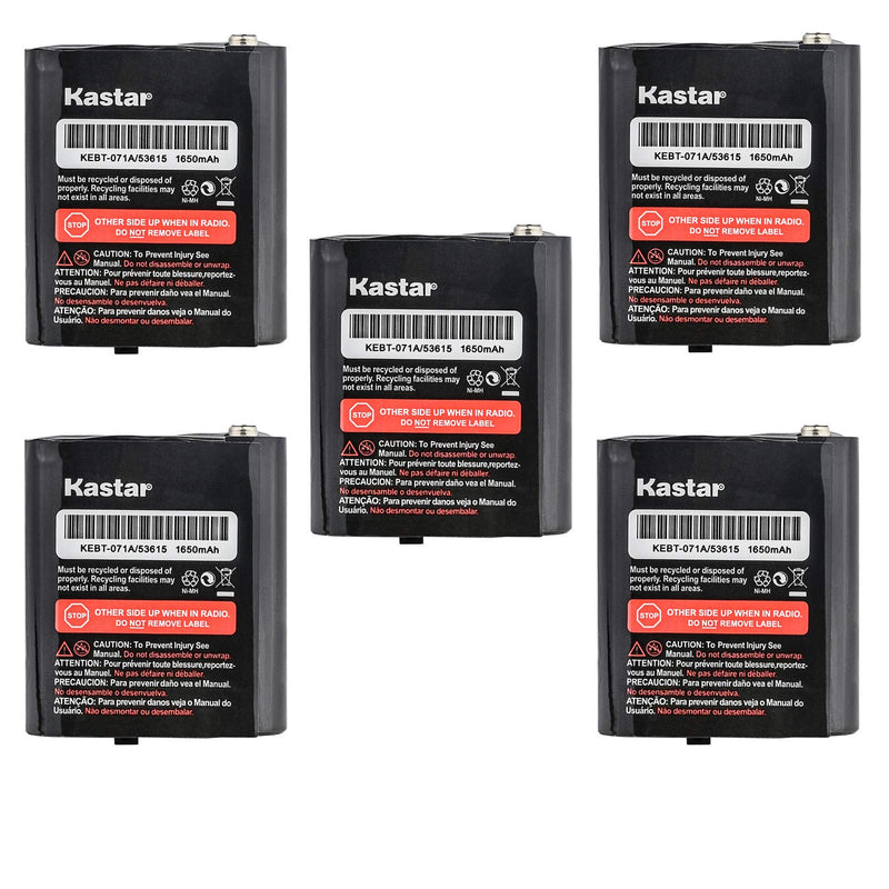 [Australia - AusPower] - Kastar 5Pack Battery Replacement for Em1000 Talkabout Radios and Motorola M53615 KEBT-071-A KEBT-071-B KEBT-071-C KEBT-071-D T4800 T4900 T5000 T5320 T5400 T5500 MJ270R MS350R MT350R MC220R MR355 T4800 