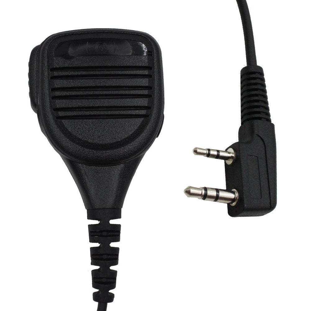 [Australia - AusPower] - Tenq Waterproof Rainproof Shoulder Remote Speaker Mic Microphone for 2 PIN Kenwood Baofeng Puxing Quansheng Weierwei Wouxun Two Way Radio 