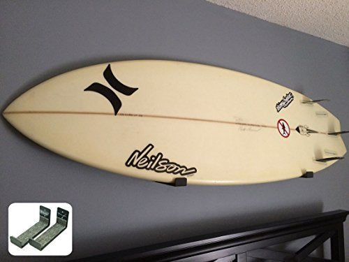 [Australia - AusPower] - StoreYourBoard Naked Surf, The Original Minimalist Surfboard Wall Rack, Display Rack, Black 