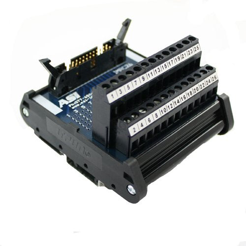 [Australia - AusPower] - ASI 10004 26 to 12 AWG IMRC26 DIN Rail Mount Interface Module, Flat Ribbon Cable to Wire Transition, 26 Position Ribbon Cable to Terminal Blocks, 2.99" Length 