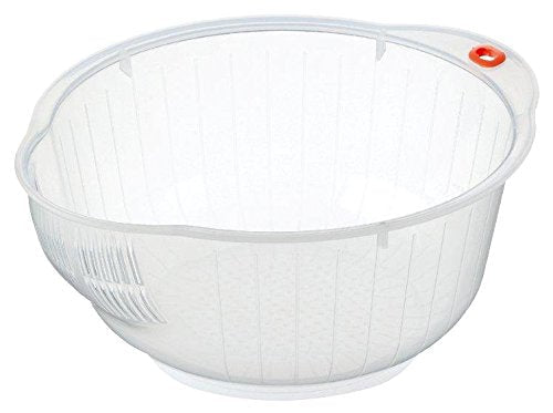 [Australia - AusPower] - Inomata Japanese Rice Washing Bowl with Strainer, 2 quart 2-Quart 