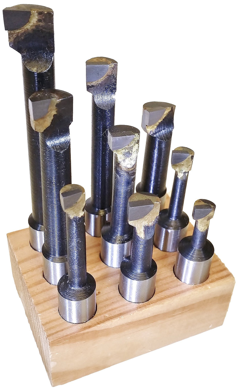 [Australia - AusPower] - HHIP 1/2 INCH C-6 9 Piece Boring BAR Set (1001-0002) 1/2" Shank 9 Piece Set 