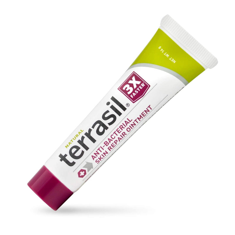 [Australia - AusPower] - Antibacterial Skin Repair, 3X Faster Natural Ingredients for Treatment of Fissures Folliculitis Angular Cheilitis Impetigo Chilblains Lichen Sclerosus Cellulitis by Terrasil (14 Gram) 