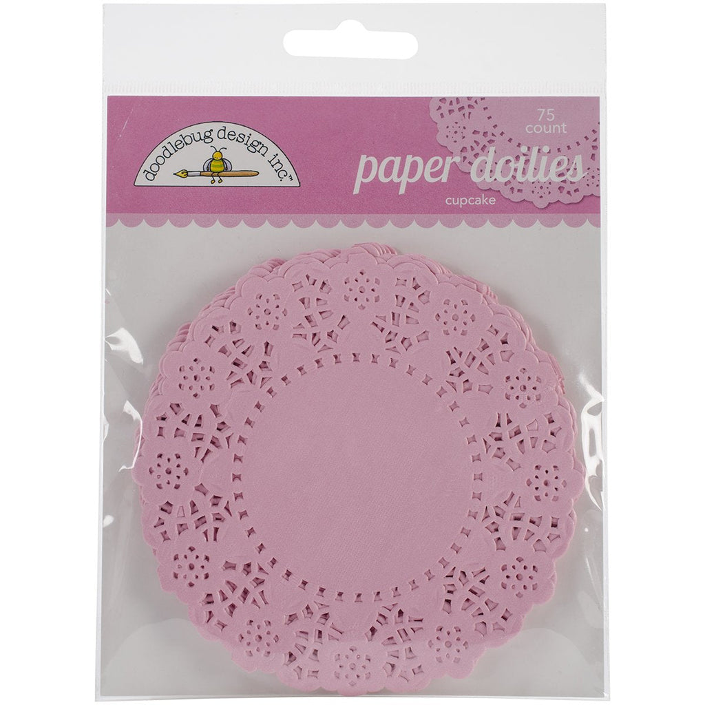 [Australia - AusPower] - Doodlebug Cupcake Doilies, 4.5-Inch, 75-Pack (Pink) 