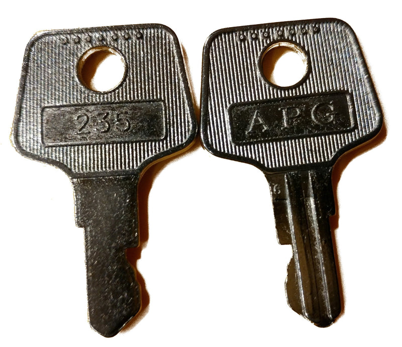 [Australia - AusPower] - APG Cash Drawer VPK-8K-235 2 Key Set Type 235 for the Vasario Cash Drawer 