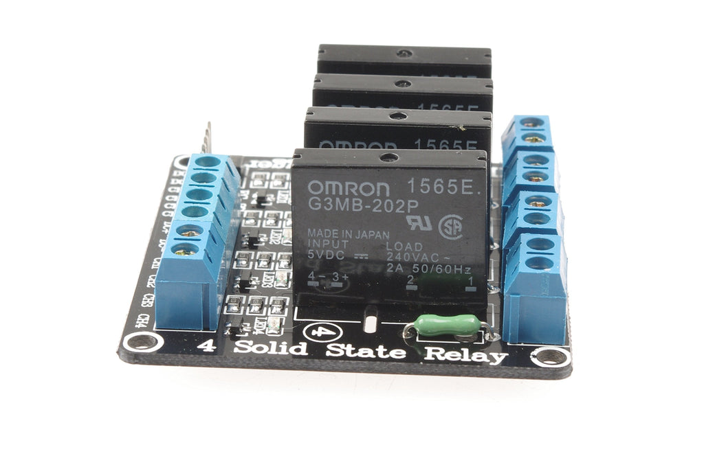 [Australia - AusPower] - SMAKN 5V 4-Channel Solid State Relay Board for Arduino Uno Duemilanove MEGA2560 MEGA1280 ARM DSP PIC 