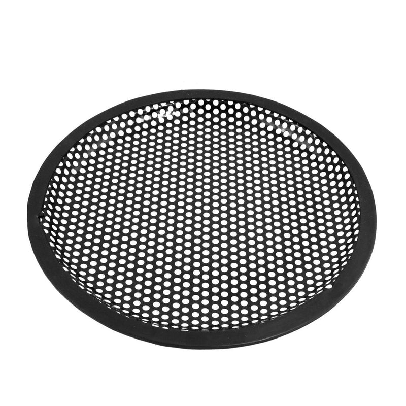 [Australia - AusPower] - uxcell 8 Inch Subwoofer Speaker Black Metal Waffle Cover Guard Grill 