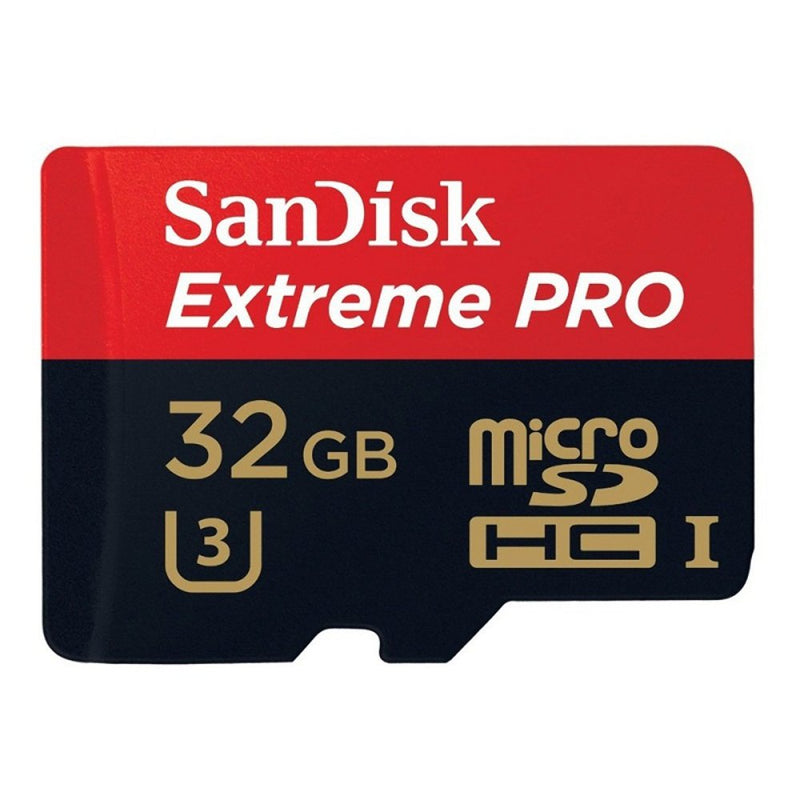 [Australia - AusPower] - SanDisk Extreme PRO 32GB UHS-I/U3 Micro SDHC With 4K Ultra HD Ready-SDSDQXP-032G-G46A (Label May Change) 