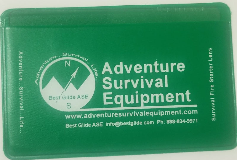 [Australia - AusPower] - Best Glide ASE Credit Card Size Fresnel Lens Fire Starter and Magnifier Lenses (3 Pack - Green) 