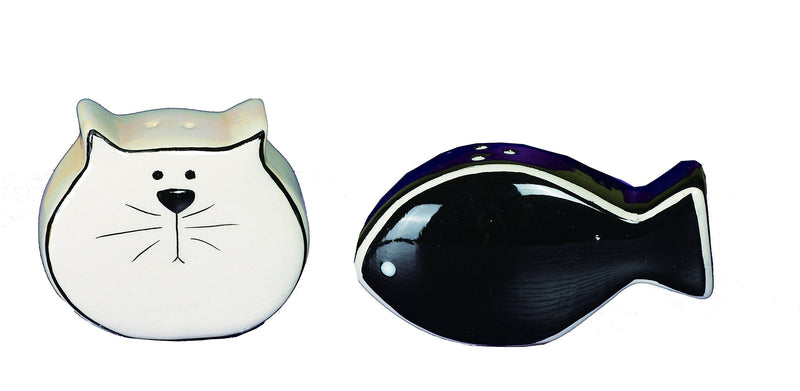 [Australia - AusPower] - Transpac Home and Garden Purr'fection Salt and Pepper Shakers, Multi-Color, Set of 2 