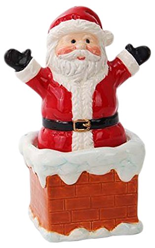 [Australia - AusPower] - Attractives Santa On Chimney Ceramic Salt Pepper Shakers 