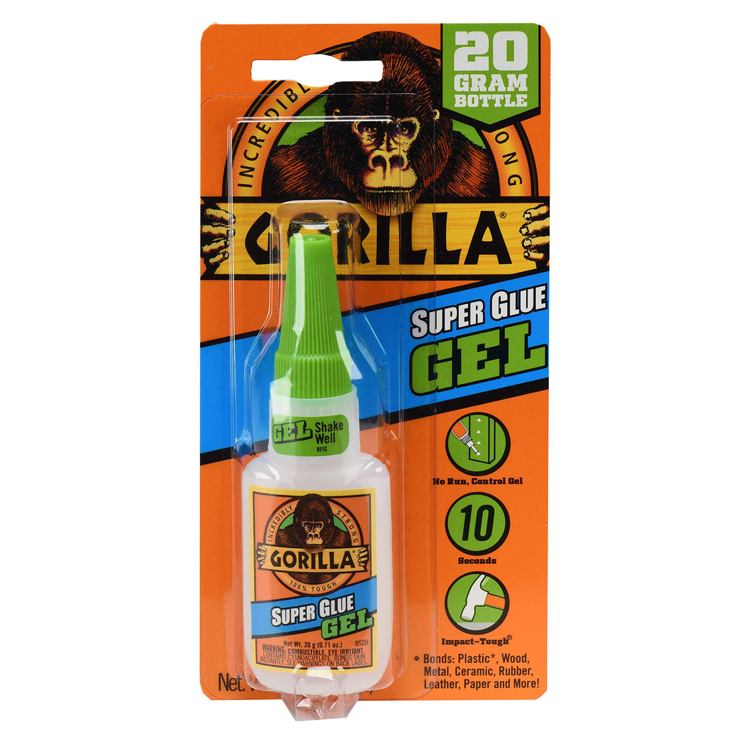 [Australia - AusPower] - Gorilla Super Glue Gel, 20 Gram, Clear, (Pack of 1) 1 Pack 