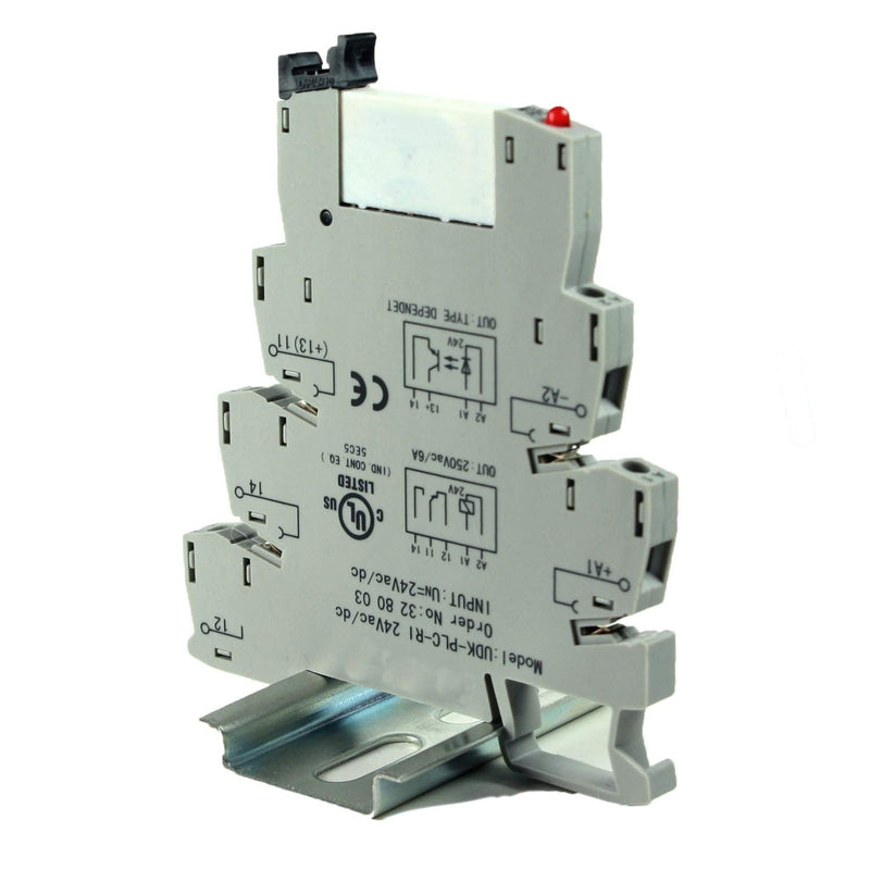 [Australia - AusPower] - Automation Systems Interconnect ASI ASI328003 24Vac/dc Pluggable SPDT Relay with DIN Rail Mount Screw Clamp Terminal Block Base, 6 amp, 250 VAC Rating, 24 VAC/DC Coil 