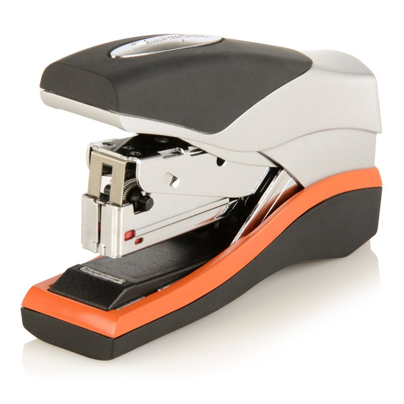 [Australia - AusPower] - Swingline Stapler, Half Strip Desktop Stapler, 40 Sheet Capacity, Low Force, Compact Size, Office, Desk, Optima 40, Orange/Silver/Black, 1 Count (87842) Pack of 1 