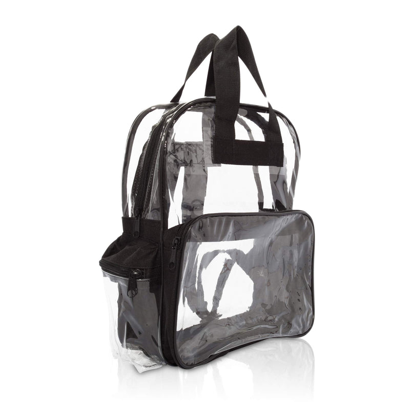 [Australia - AusPower] - DALIX Small Clear Backpack Bag in Black 