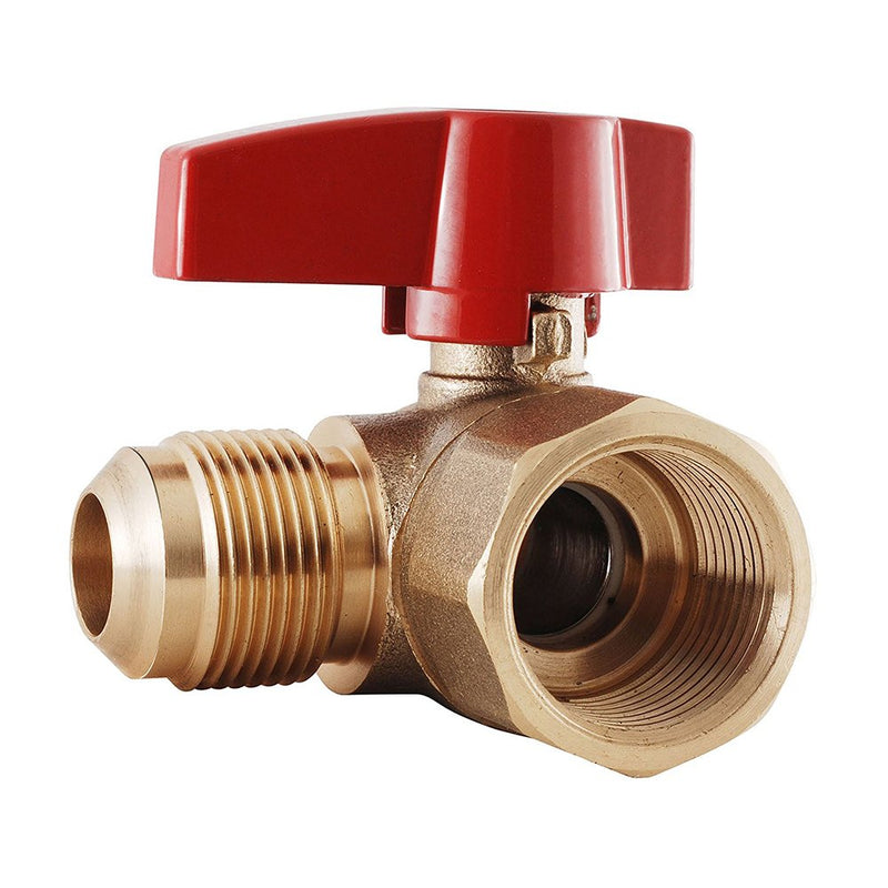 [Australia - AusPower] - Midline Valve GASLxFA5834 Angle Gas Ball Valve with 5/8 in. x 3/4 in. Flare x FIP Connections, Brass 5/8 in. x 3/4 in. Single Pack 