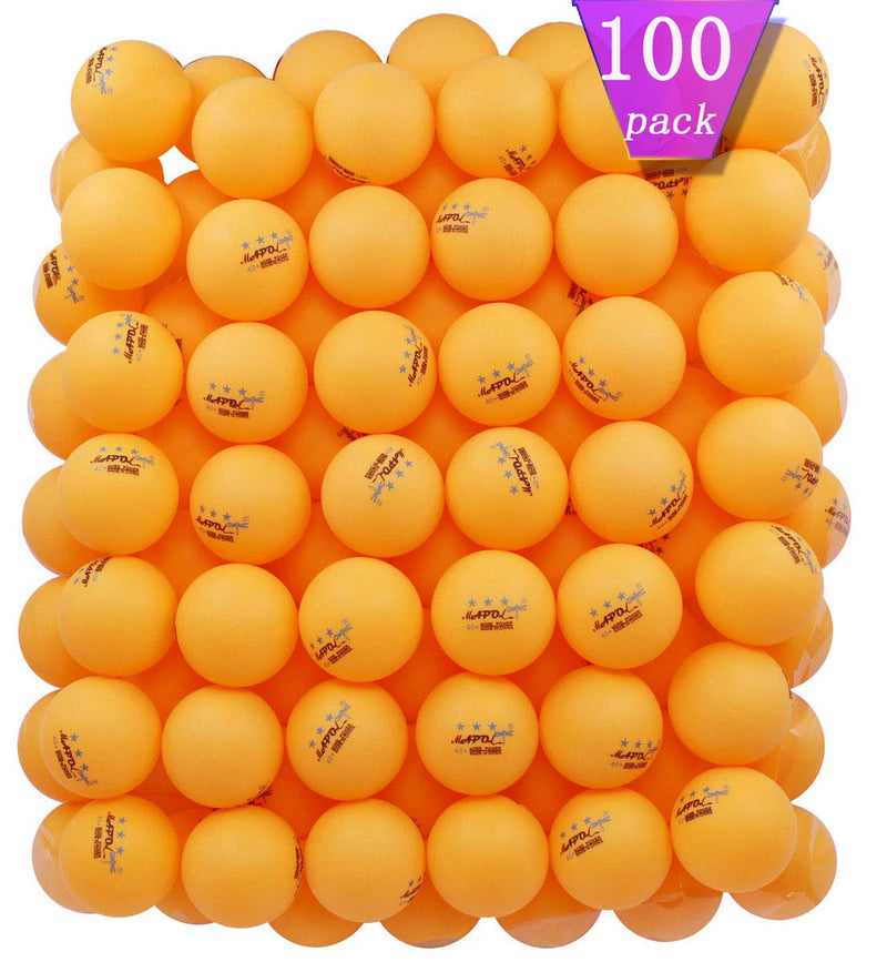 [Australia - AusPower] - MAPOL 100 Counts 3-Star Orange Practice Ping Pong Balls Advanced Table Tennis Balls 