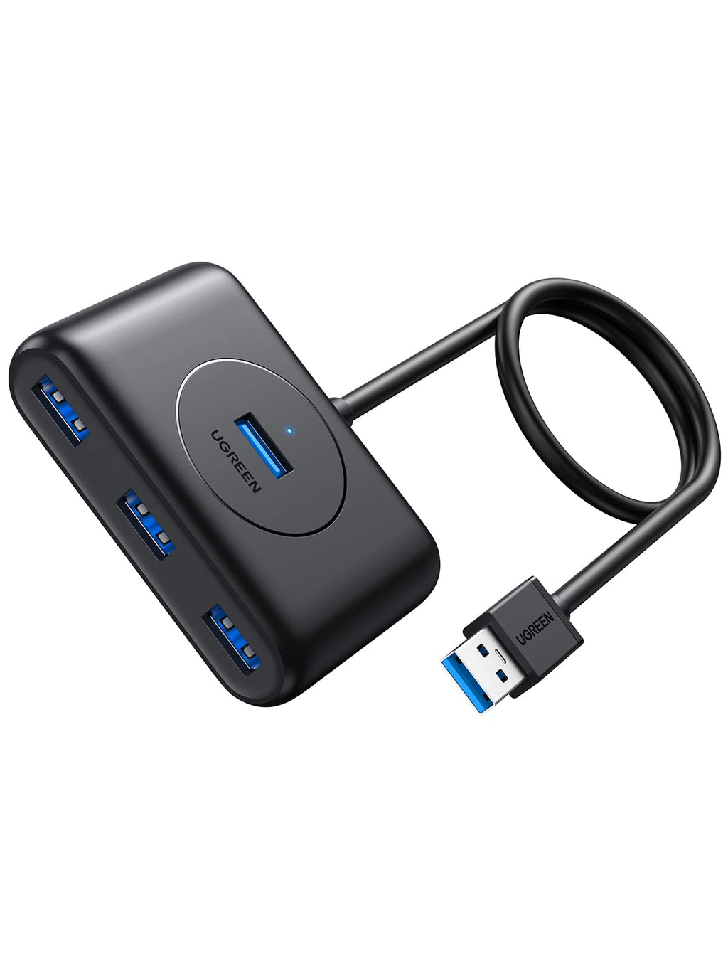 [Australia - AusPower] - UGREEN USB 3.0 Hub, 4-Port USB Hub with 3ft Extension Cable, High-Speed Portable USB Splitter for MacBook Air, Mac Mini, iMac Pro, Surface Pro, XPS, PC, Flash Drive, Mobile HDD 