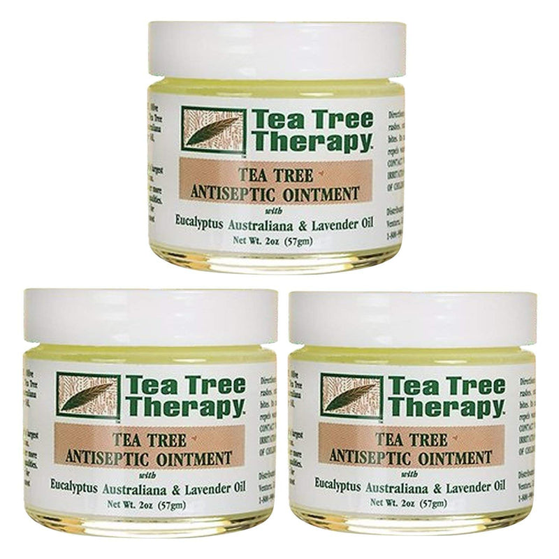 [Australia - AusPower] - Tea Tree Therapy Tea Tree Antiseptic Ointment, 2 Ounce (Pack of 3) 