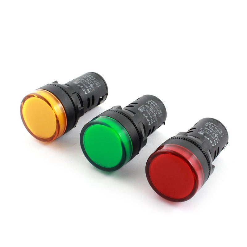 [Australia - AusPower] - uxcell a14092200ux1053 LED Pilot Light Panel Indicator (Pack of 3) 