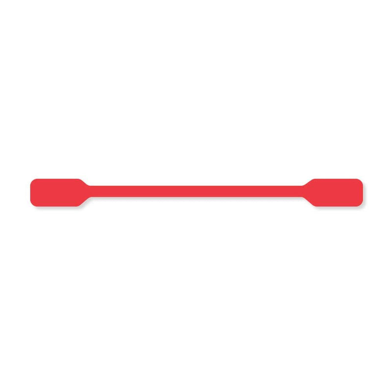 [Australia - AusPower] - PDC TRL-2N Tamper Evident Permanent Label Paper, 6" Length, 1/2" Width, Red, Pack of 1000 