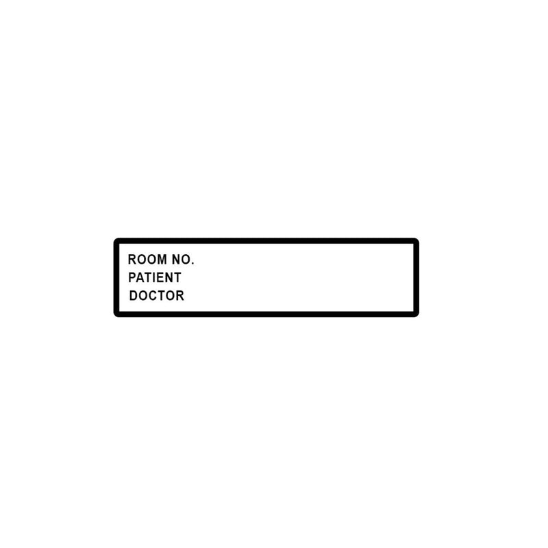 [Australia - AusPower] - PDC Healthcare 59704842 Binder/Chart Label Paper, Removable Room No. Patient, 5 3/8" x 1 3/8", White (Pack of 500) 